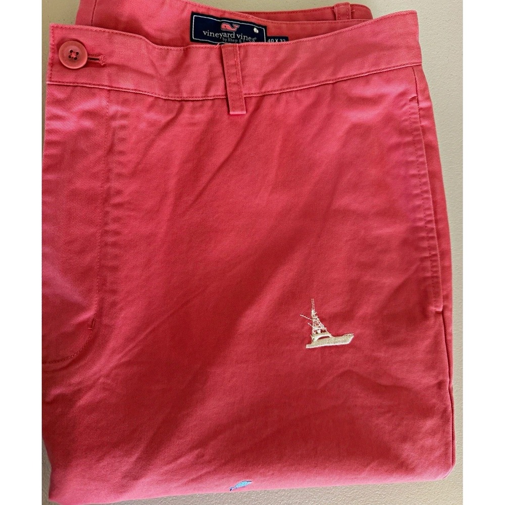 Vineyard Vines Men's 40x32 Cotton Twill Chino Classic Fit Straight Flat Front